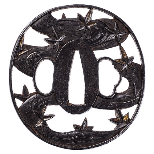 長州 竜田川透鍔