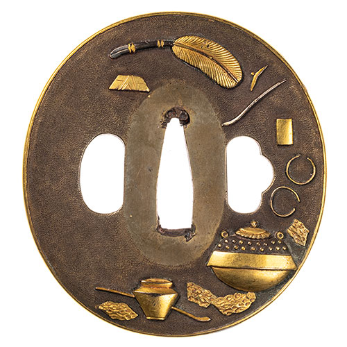 古金工 茶道具図鍔