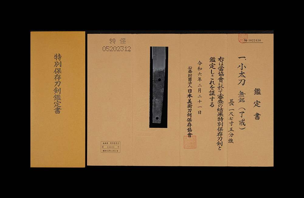 了戒 小太刀 特別保存刀剣 
